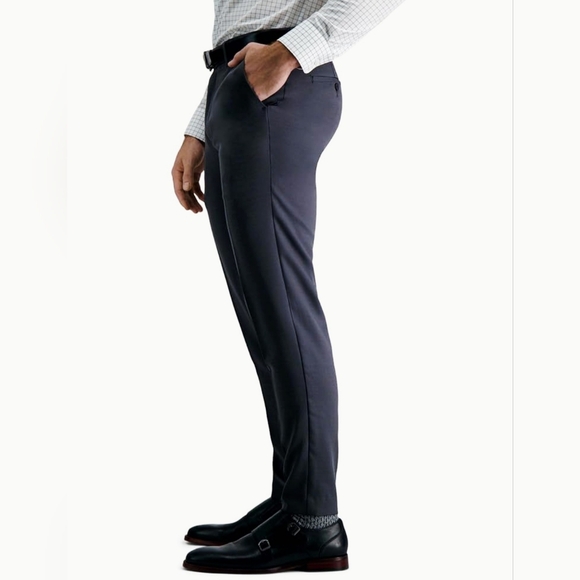 Louis Raphael Men's Skinny Gray Stretch Dress Pants - 34W X 32L - Picture 2 of 8